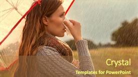  Presentation with weather - Cool new PPT theme with getting a cold in this weather backdrop and a tawny brown colored foreground