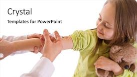  Presentation with injection - Beautiful slides featuring getting an injection-studio shot backdrop and a white colored foreground