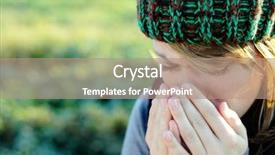  Presentation with cough and cold - Presentation theme enhanced with getting cold background and a coral colored foreground