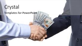  Presentation with people lost money fired businessman - Cool new presentation theme with getting hands dirty - businessman taking money from man backdrop and a white colored foreground