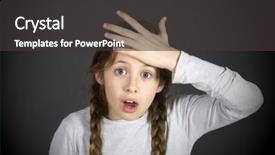  Presentation with swing - Presentation with funny schoolgirl get background and a dark gray colored foreground