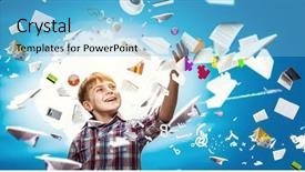  Presentation with learn - Theme enhanced with there is so much background and a light blue colored foreground