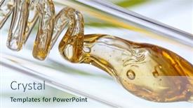  Presentation with natural - Presentation having getting-natural-oil-from-natural background and a sky blue colored foreground