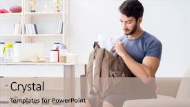  Presentation with nutrition whey protein shaker sports - Colorful PPT layouts enhanced with getting ready for gym sport backdrop and a coral colored foreground