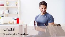  Presentation with ready - Slides having getting ready for gym sport background and a soft green colored foreground