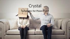  Presentation with i know - Beautiful slide set featuring getting to know each other backdrop and a light gray colored foreground