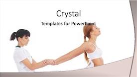  Presentation with massage therapist - Cool new presentation with getting traditional thai stretching massage backdrop and a white colored foreground