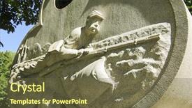  Presentation with civil war - Slide set having gettyburg - civil war monument and crawling background and a tawny brown colored foreground