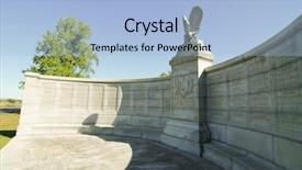  Presentation with new york state - Colorful PPT theme enhanced with gettyburg - new york state auxiliary memorial backdrop and a light blue colored foreground