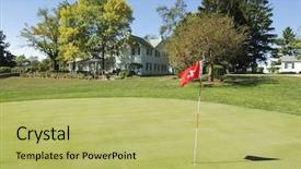  Presentation with president - Presentation theme consisting of gettyburg - president eisenhower's house and personal background and a yellow colored foreground