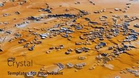  Presentation with yellowstone - Theme featuring geyser-formations-texture-in-yellowstone background and a gold colored foreground