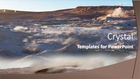  Presentation with sol - Amazing presentation theme having geysers-sol-de-manana backdrop and a gray colored foreground