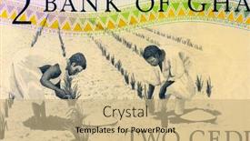  Presentation with ghana - Beautiful PPT theme featuring ghana-circa-1979-workers-tending backdrop and a coral colored foreground