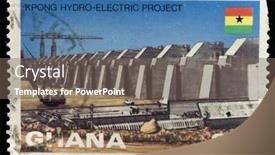  Presentation with ghana - PPT theme consisting of ghana-circa-1980-th background and a violet colored foreground