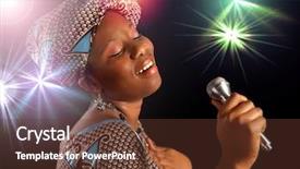  Presentation with ghana - Cool new slides with ghana culture - stage performance of a young backdrop and a tawny brown colored foreground