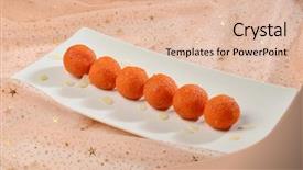  Presentation with indian - Beautiful presentation featuring ghee - row of laddoos backdrop and a lemonade colored foreground