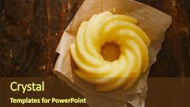  Presentation with butter - Presentation design consisting of ghee or melted butter background and a tawny brown colored foreground