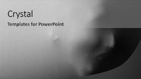  Presentation with human face - PPT theme consisting of ghost - human face screaming pressing background and a light gray colored foreground
