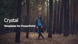 Presentation with dark forest - Colorful PPT layouts enhanced with ghost characters - art portrait of woman posing backdrop and a dark gray colored foreground