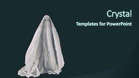  Presentation with ghost spirit - Theme with ghost figure - halloween spirit haunting background and a wine colored foreground