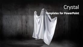  Presentation with ghost - Audience pleasing presentation theme consisting of ghost-in-a-sheet-floating backdrop and a black colored foreground