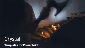  Presentation with old house - Slide deck featuring ghost-in-abandoned-haunted-house background and a wine colored foreground