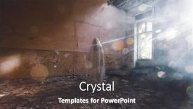  Presentation with ghost spirit - Slides featuring ghost-in-abandoned-haunted-house background and a dark gray colored foreground