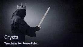  Presentation with ghost - PPT theme having ghost-of-a-queen background and a wine colored foreground