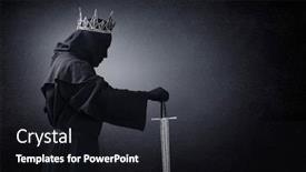  Presentation with king - Audience pleasing slide set consisting of ghost-of-a-queen backdrop and a wine colored foreground