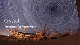  Presentation with north star - Presentation featuring ghost-ship-north-star-trails and a gray colored foreground