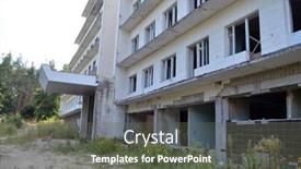  Presentation with eastern - Beautiful slides featuring ghost-town-in-eastern-europe backdrop and a dark gray colored foreground