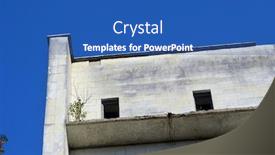  Presentation with communism - Slide deck featuring ghost-town-in-eastern-europe background and a ocean colored foreground