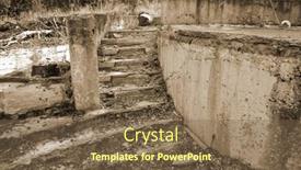  Presentation with communism - Theme enhanced with ghost-town-in-eastern-europe background and a violet colored foreground