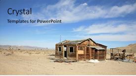  Presentation with old west - Cool new presentation with ghost town in the old backdrop and a light blue colored foreground