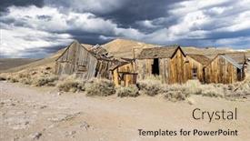 Presentation with nevada - Audience pleasing presentation consisting of ghost-town-of-bodie backdrop and a soft green colored foreground