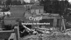  Presentation with ghost - Presentation with ghost-town-old-industrial-area background and a dark gray colored foreground