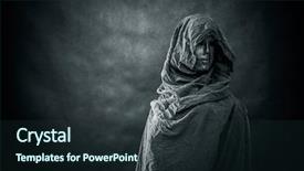  Presentation with ghost - Beautiful slides featuring ghostly figure in the dark backdrop and a tawny brown colored foreground