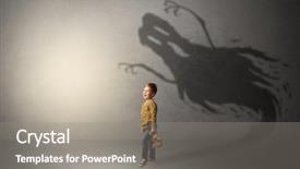  Presentation with ghost - Audience pleasing presentation theme consisting of ghosts - scary ghost shadow backdrop and a gray colored foreground