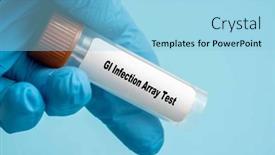  Presentation with array - PPT theme having gi-infection-array-test-gi background and a light blue colored foreground