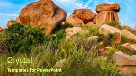  Presentation with hampi - Presentation consisting of giant-boulders-on-sunset background and a tawny brown colored foreground