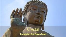  Presentation with complex - PPT layouts featuring giant-buddha-complex background and a tawny brown colored foreground