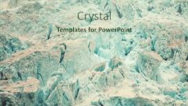  Presentation with glacier - Presentation theme featuring giant glacier in alaska usa background and a soft green colored foreground