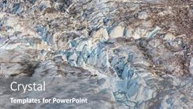  Presentation with glacier - PPT theme enhanced with giant-glacier-in-high-mountains background and a gray colored foreground