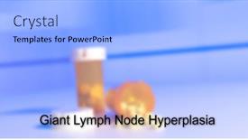  Presentation with medical concept - Presentation theme having giant-lymph-node-hyperplasia-giant background and a light blue colored foreground
