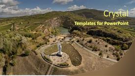  Presentation with jesus christ - Theme having giant-statue-of-the-blessing background and a  colored foreground