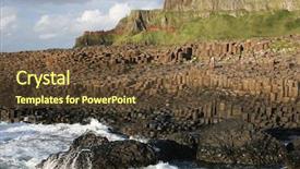  Presentation with ireland - Audience pleasing PPT theme consisting of giant's causeway antrim northern ireland backdrop and a tawny brown colored foreground