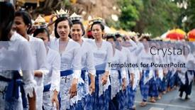 Presentation with bali temple - Beautiful slide deck featuring gianyar-bali-indonesia-may-21 backdrop and a light blue colored foreground