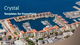  Presentation with gibraltar - PPT theme having gibraltar-uk-august-14-2021 background and a ocean colored foreground