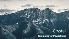  Presentation with poland - Presentation theme having giewont-mountain-in-tatra-mountains background and a ocean colored foreground