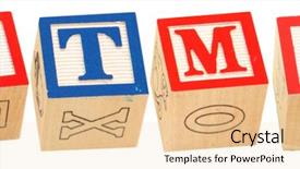  Presentation with gif - Audience pleasing presentation consisting of gif - colorful alphabet blocks spelling backdrop and a lemonade colored foreground